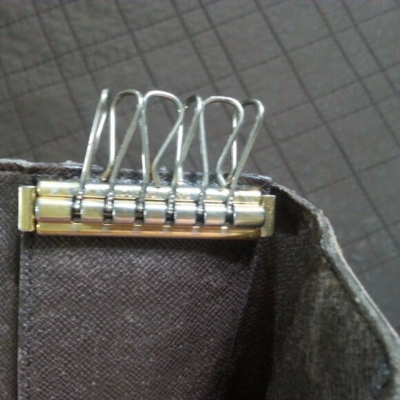 Vintage LV Louis Vuitton Damier Ebeine Key Holder Case  Unisex Men's Women's - Picture 10 of 16